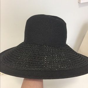 J Crew Black Sun Hat
